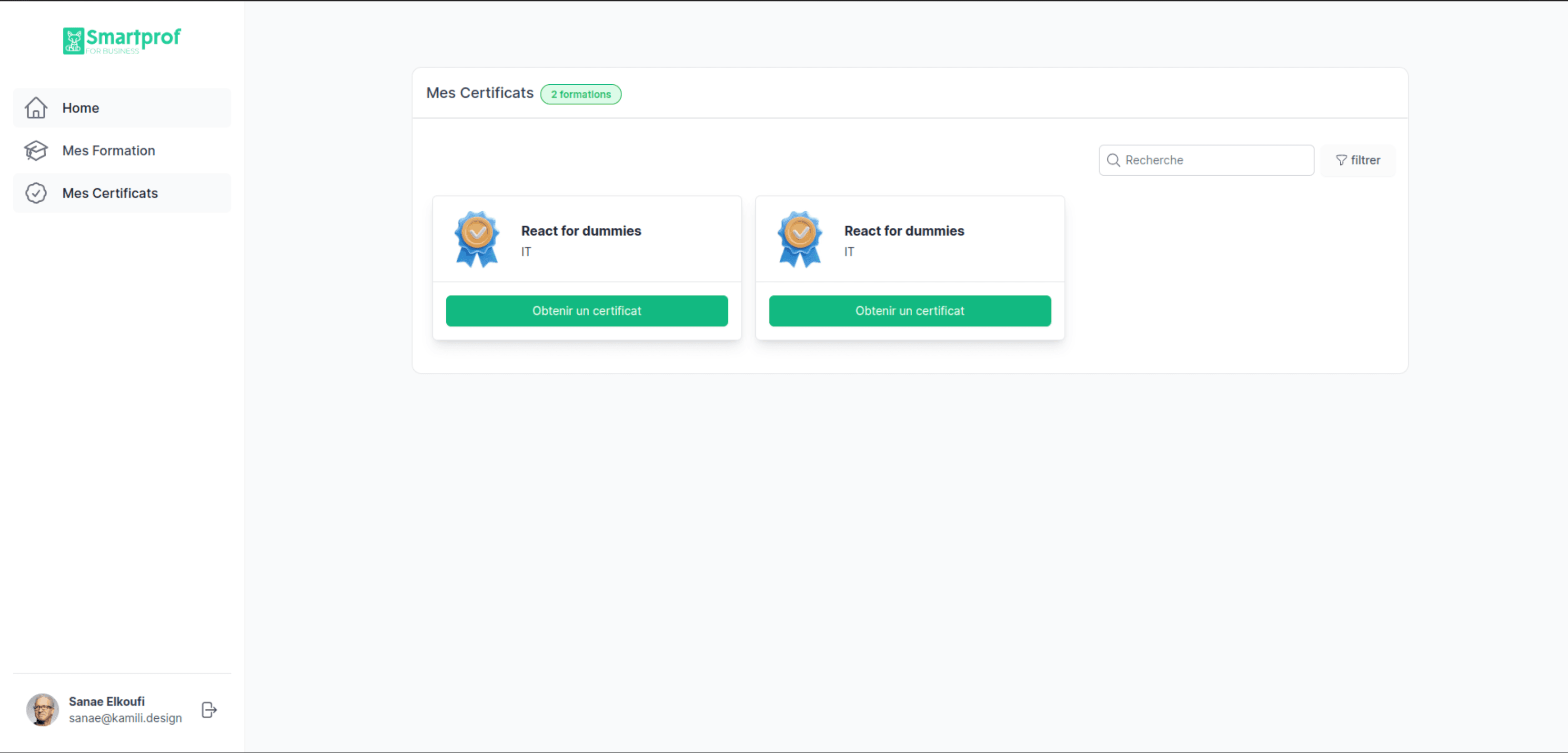 SmartProf screenshot 2