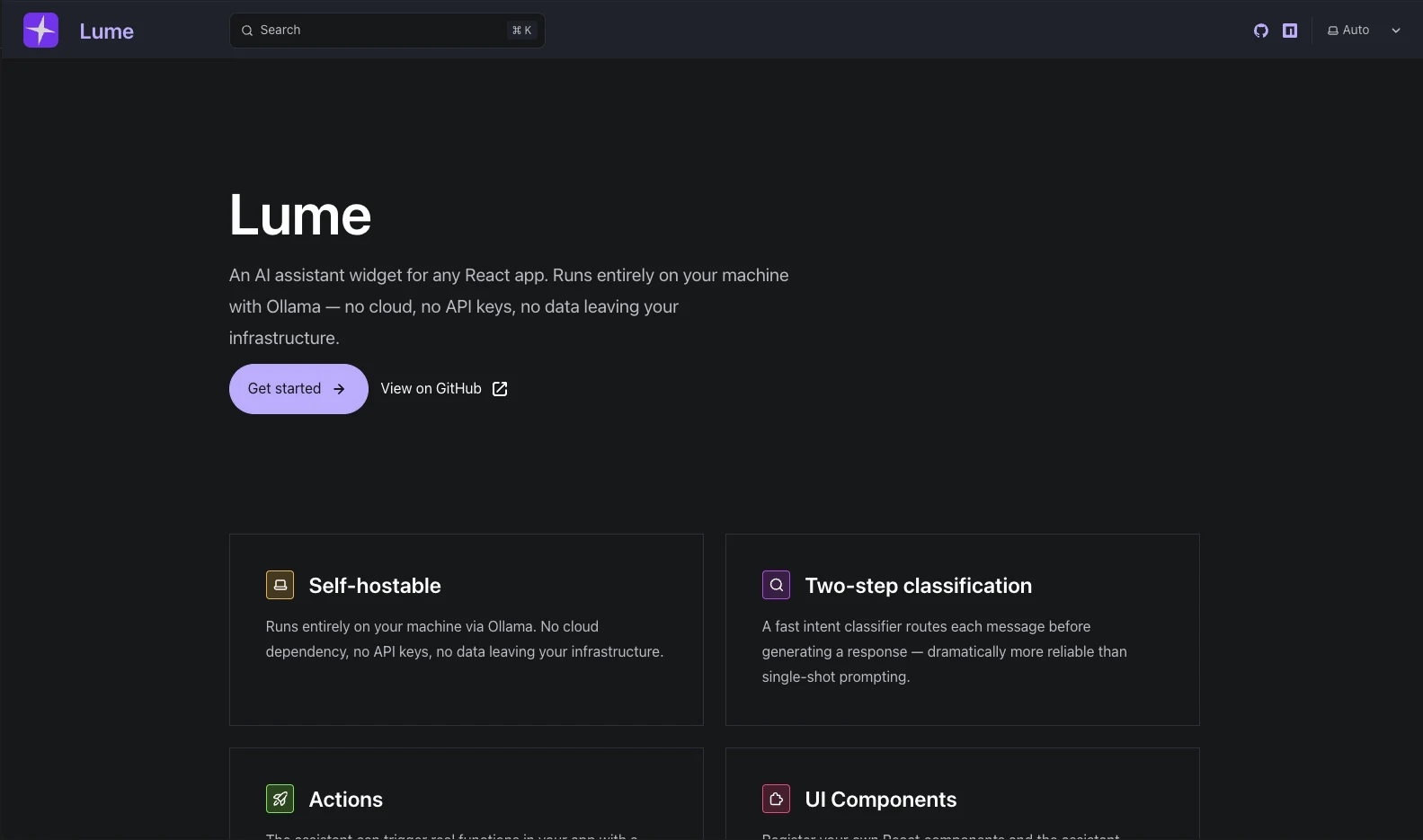 Lume screenshot